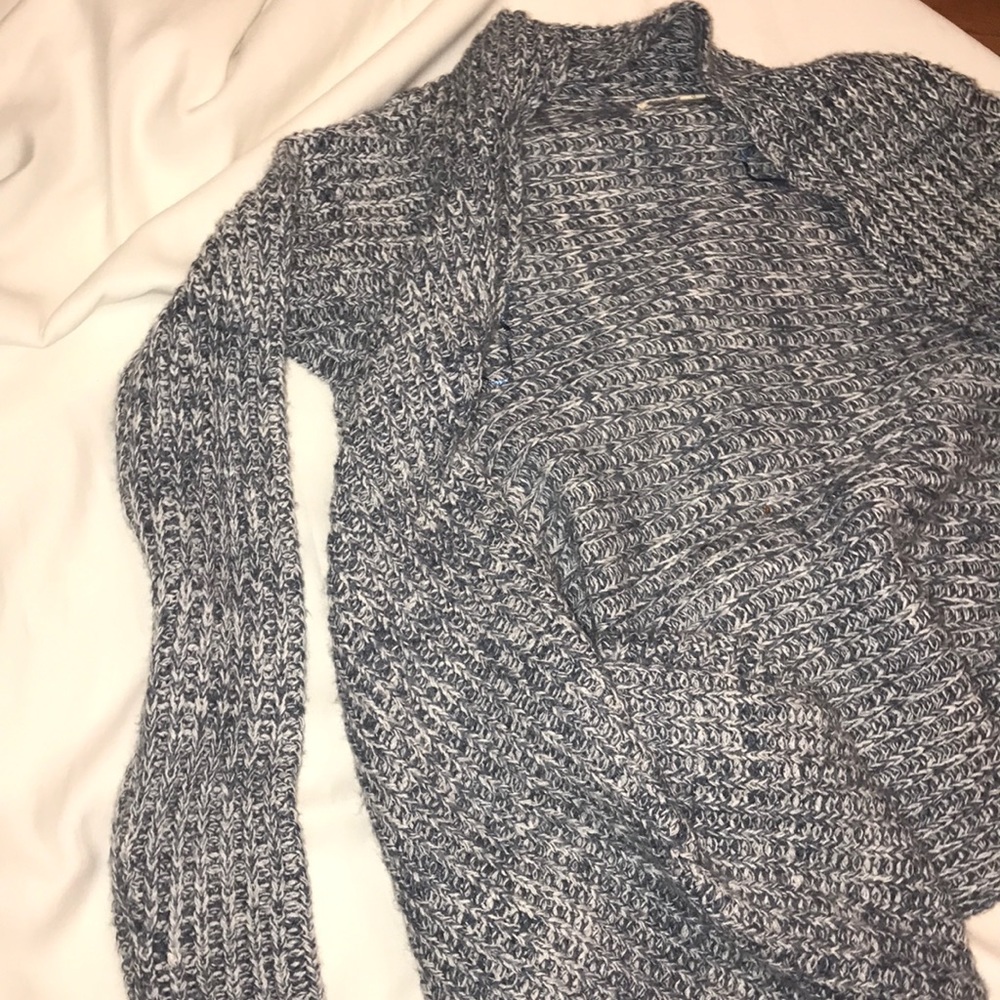 Women’s Drape Blue Knitted Cardigan